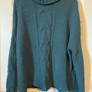 Forest Green Knit Women's Sweater